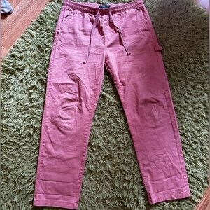 Mens L pink/salmon carpenter pants